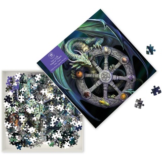 Puzzle - Anne Stokes, Das Jahr des magischen Drachens: Unser faszinierendes, hochwertiges 1.000-teiliges Puzzle (73,5 cm x 51,0 cm) in Stabiler Kartonverpackung