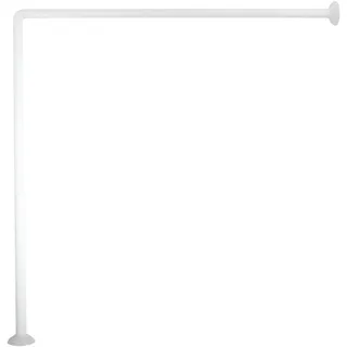 MSV Eck-Duschstange 80 cm x 80 cm Weiß