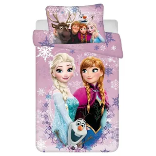 Disney Frozen Kinderbettwäsche Frozen, Renforcé, 2 teilig bunt
