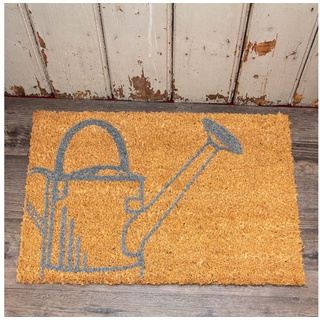 Fußmatte Matte für den Hauseingang, Türmatte im Landhausstil, aus Kokos, Antikas braun