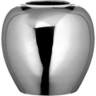 LOSONE Vase silber glänzend L - Höhe 25 cm, Durchmesser 25 cm