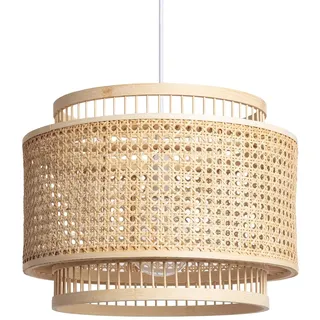 LEDKIA LIGHTING Bambus Bangkal 1-flg. 30 cm rund natürlich