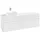 Waschbeckenunterschrank C05000DH 160 x 55 cm Glossy White