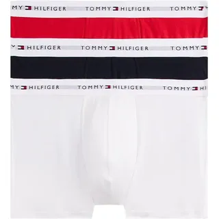 Tommy Hilfiger Herren SIGNATURE CTN ESS 3P Trunk – Desert Sky/Weiß/Primary Red – XXL