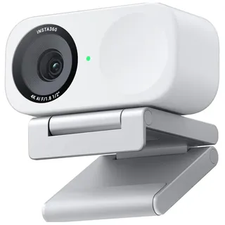 Insta360 Link 2C Polarweiß - 4K Webcam für PC/Mac, 1/2"-Sensor | PC Kamera, Auto-Framing, KI-Geräuschunterdrückung, Gestenkontrolle, Streaming-Kamera für Gaming, Zoom, Teams, Twitch & mehr