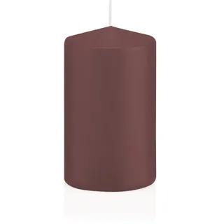 Wiedemann Kerzen Stumpenkerzen Taupe 150 x Ø 50 mm, 24 Stück, rußarm, tropffrei, hochwertiger Docht