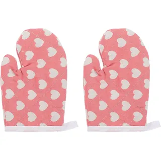 HONMEET 2Stücke Kinder Ofenhandschuhe Hitzebeständige Mikrowellenhandschuhe für Kinder rutschfeste Kochhandschuhe für Sicheres Kochen und Backen Küche Lustige Designs