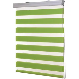 Ventanara® Doppelrollo Grün Kassetten Duo Rollo Seitenzugrollo inklusive Montagematerial 140 x 220 cm