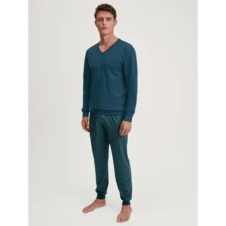 CALIDA Relax Imprint 3 Pyjama Blau S (46/48)
