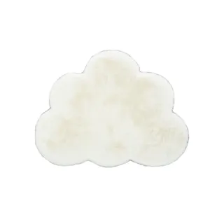 Fellteppich  Wolke , creme , Baumwolle, Synthetische Fasern , Maße (cm): B: 60 H: 2,5