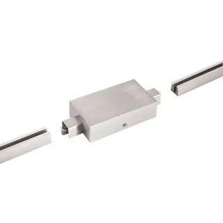 Fischer & Honsel Schienensystem-Einspeiser m6 HV Track 4, Nickel, Metall, 8.5x4x21 cm, Lampen & Leuchten, Innenbeleuchtung, Schienensysteme