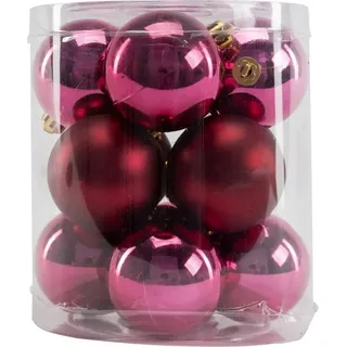 Trend Line Christbaumschmuck TrendLine Weihnachtskugeln bruchfest, langlebig Ø rosa