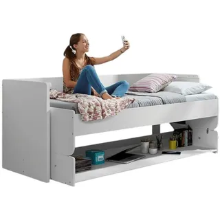 58 aufm Kessel FUNKTIONSBETT Kassandra 217x148x110 aus Holzwerkstoff in Weiß | Gr.: onesize