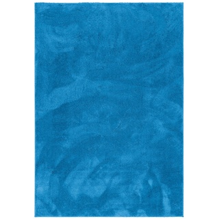 Pergamon Super Soft Kinder Hochflor Teppich Silky Kids, blau