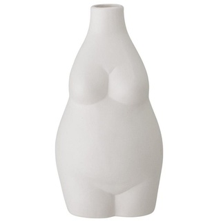 Bloomingville Dekovase Elora Body Weibliche Form Weiß, Dekokrug Blumenvase dänisches Design weiß