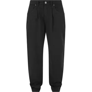Chinos URBAN CLASSICS "Urban Classics Herren Organic Skater Chino Pants", Herren, Gr. 34, Normalgrößen, schwarz, 100% Baumwolle, unifarben, loose fit, Hosen