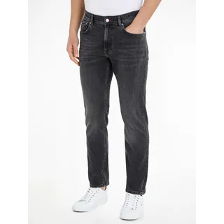 5-Pocket-Jeans TOMMY HILFIGER "STRAIGHT DENTON STR SALTON BLK" Gr. 36, Länge 34, schwarz (salton black) Herren Jeans 5-Pocket-Jeans