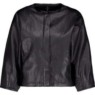 Monari elegante Damen Kunstlederjacke Schwarz 42