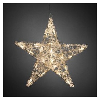 Konstsmide Weihnachtsstern 6102-103, beleuchtet mit 24 LEDs, Acryl, 34 cm