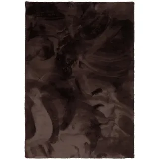 Pergamon Luxus Super Soft Fellteppich 140 x 180 cm Schoko