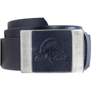 Rock Creek Designer Herren Leder Gürtel Echt Leder Herrengürtel Breit Jeansgürtel Anzuggürtel Büffelleder Accessoires G-011 Blau 120 - 120 cm Gesamtlänge = 105 cm Bundweite
