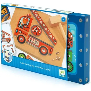 Djeco Tap Tap Fahrzeuge mehrfarbig