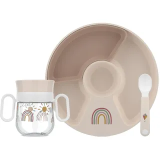 Mepal Mio Baby Geschirr-Set, 3-teilig Sunshine - Rainbow
