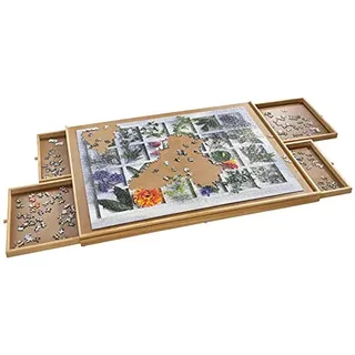 Puzzletisch 1500 Teile Puzzel Tisch 90x67cm Puzzel Board 4 Schubladen Puzzelbrett