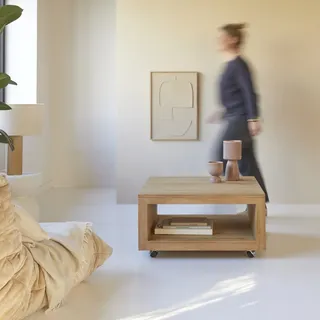 Couchtisch aus Teak 80 Anoa square Massivholz viereckig