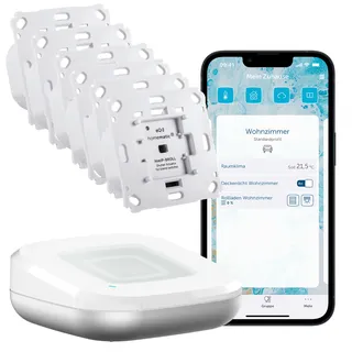 Homematic IP Starter Set Beschattung für sechs Rollladen mit Access Point 6 St.