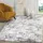 Teppich B/L ca 80x150 cm Hellgrau