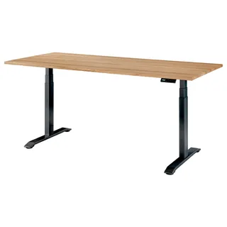 Gradel Schreibtisch Eiche Schwarz