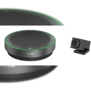 JABRA BYOD-Video-Raumlösung – Jabra Speak2 75 und Huddly IQ PTZ-Kamera, für kleine Räume, Huddle-Räume, Plug-and-Play, Raum-Kit
