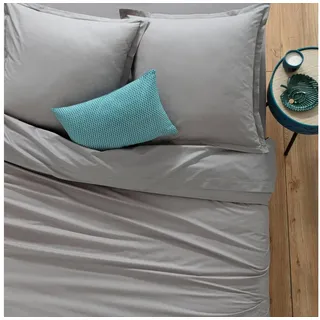Atmosphera Créateur d'intérieur Bettbezug Grau Baumwolle 240 x 220 cm