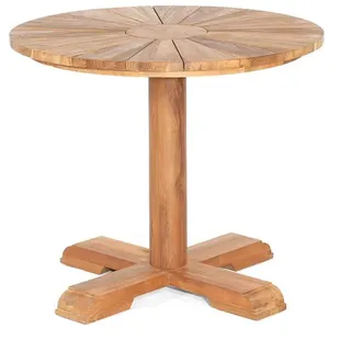 Tisch Solis 90 cm rund Old Teak natur SonnenPartner