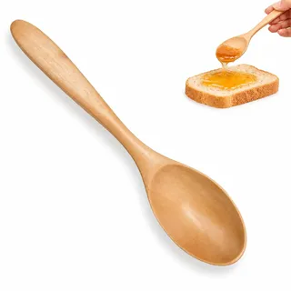 Olivenholz Holzlöffel klein, natürlicher Holz Löffel für Honig | Zierlicher Teelöffel, handlicher Honiglöffel Holz, feine Maserung zu Dessert, Joghurt & Marmelade, nachhaltig