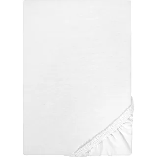 Castell Spannbettlaken Jersey 90 x 190 - 100 x 200 cm weiß