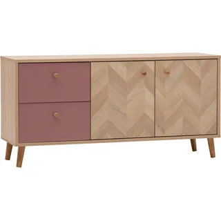 Schildmeyer Visby Lowboard 109x54,1x33,05 cm Braun/Eiche