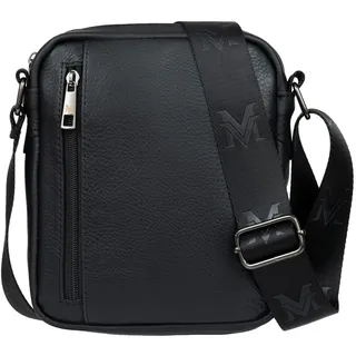 VerMari Forta Kleine Herren-Ledertasche Schwarz