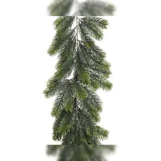 Christmas Decorations 1,8m Künstliche Tannengirlande 30cm Spritzguss Indoor Outdoor Wintergirlande zum Dekorieren Basteln Weihnachtsgirlande Kunstgirlande Dekogirlande Grün