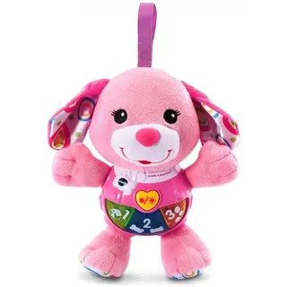VTech 502353 Baby Dog Toy Interactive with Tunes and Phrases - Pink (English Version) 3+ Months