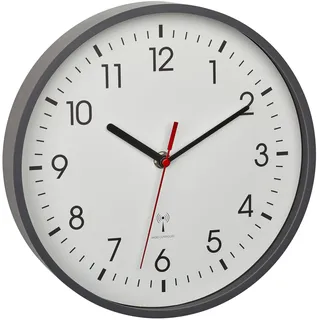 TFA Funkwanduhr 24,5 cm 60.3550.10 grau