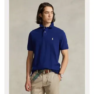Polo Ralph Lauren für Herren. 710782592009 Marineblaues Piqué-Poloshirt (L), Lässig, Baumwolle, Kurzarm