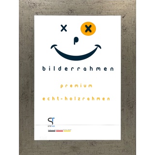 Bilderrahmen 9x13 cm Silber | Happy Frame Home | Acrylglas | Design-Holzrahmen in Silber | Modern | Exklusiv