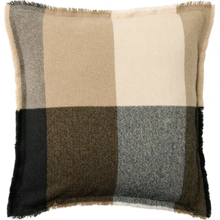 Eryk Dekoratives Kissen 50 x 50 cm beige-schwarz