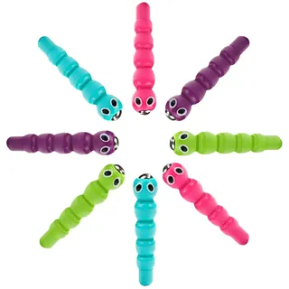 Nene Toys 8 Bunte magnetische Würmer – Ersatzpackung – Spechtfütterungsspiel – Erweiterungs-Spielset für Kleinkinder ab 2 Jahren – Förderung der Feinmotorik und Hand-Auge-Koordination