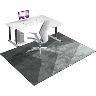 Bodenschutzmatte Bürostuhl Teppich für Hartböden, Schreibtischstuhl Unterlage, Gaming Schutzmatten, Computerstuhl Teppiche, Teppich Bürostuhl geeignet für Laminat, Parkett, Fliesen 160 x 180 cm