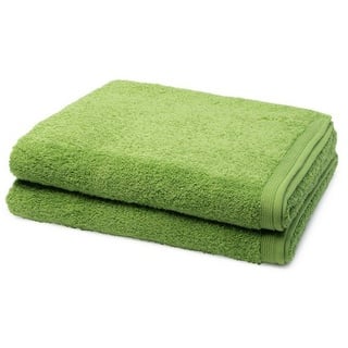 Möve Handtuch Set Superwuschel, Walkfrottee, (Spar-Set, 2-tlg), 2 X Duschtuch - Im Set - Baumwolle - Extraweiches Handtuch grün