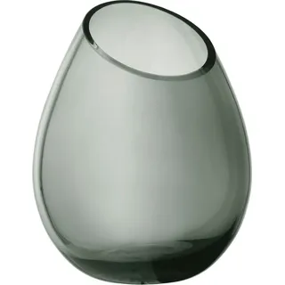 Blomus DROP Vase, Dekovase, Blumenvase, Glasvase, Glas farbig, smoke, 24 cm, 65965 - Braun