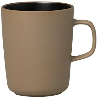 Marimekko - Oiva Becher mit Henkel 250 ml, terra / schwarz